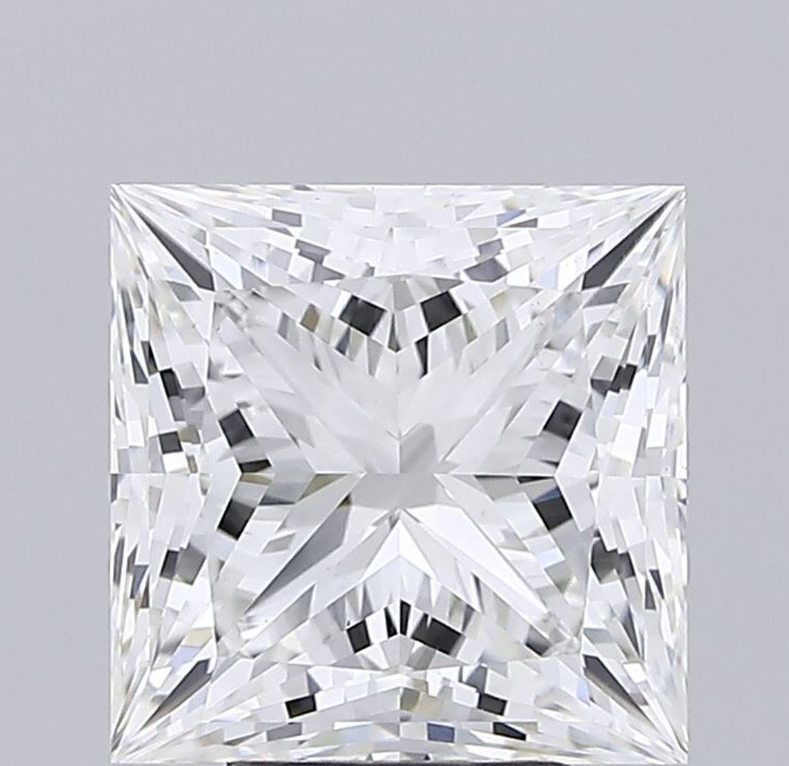 5 CT Princess Cut Lab Grown Diamond IGI Certified