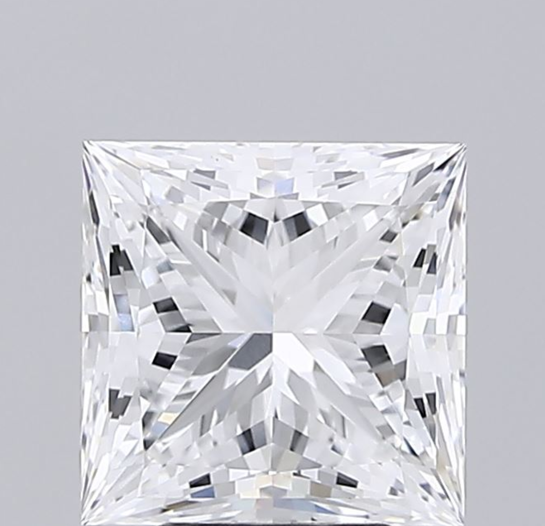 5 CT Princess Cut Lab Grown Diamond IGI Certified