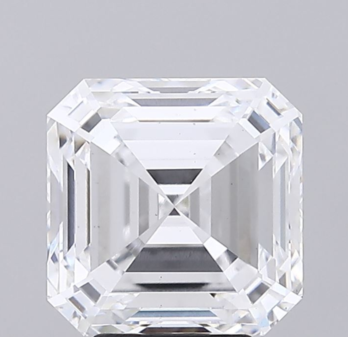 5 CT Square Emerald Cut Lab Grown Diamond IGI Certified