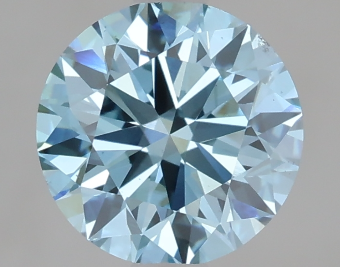 1 CT Fancy Blue Round Cut Lab-Grown Diamond IGI Certified