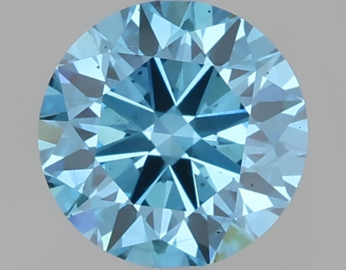 1 CT Fancy Blue Round Cut Lab-Grown Diamond IGI Certified