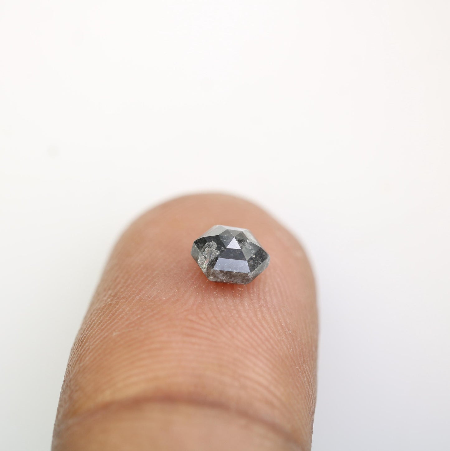 0.79 CT Natural Loose Salt and Pepper Octagon Cut Diamond | Fancy Gray Gemstone for Engagement & Wedding Rings Unique 5.70 x 5.00 x 2.90 mm