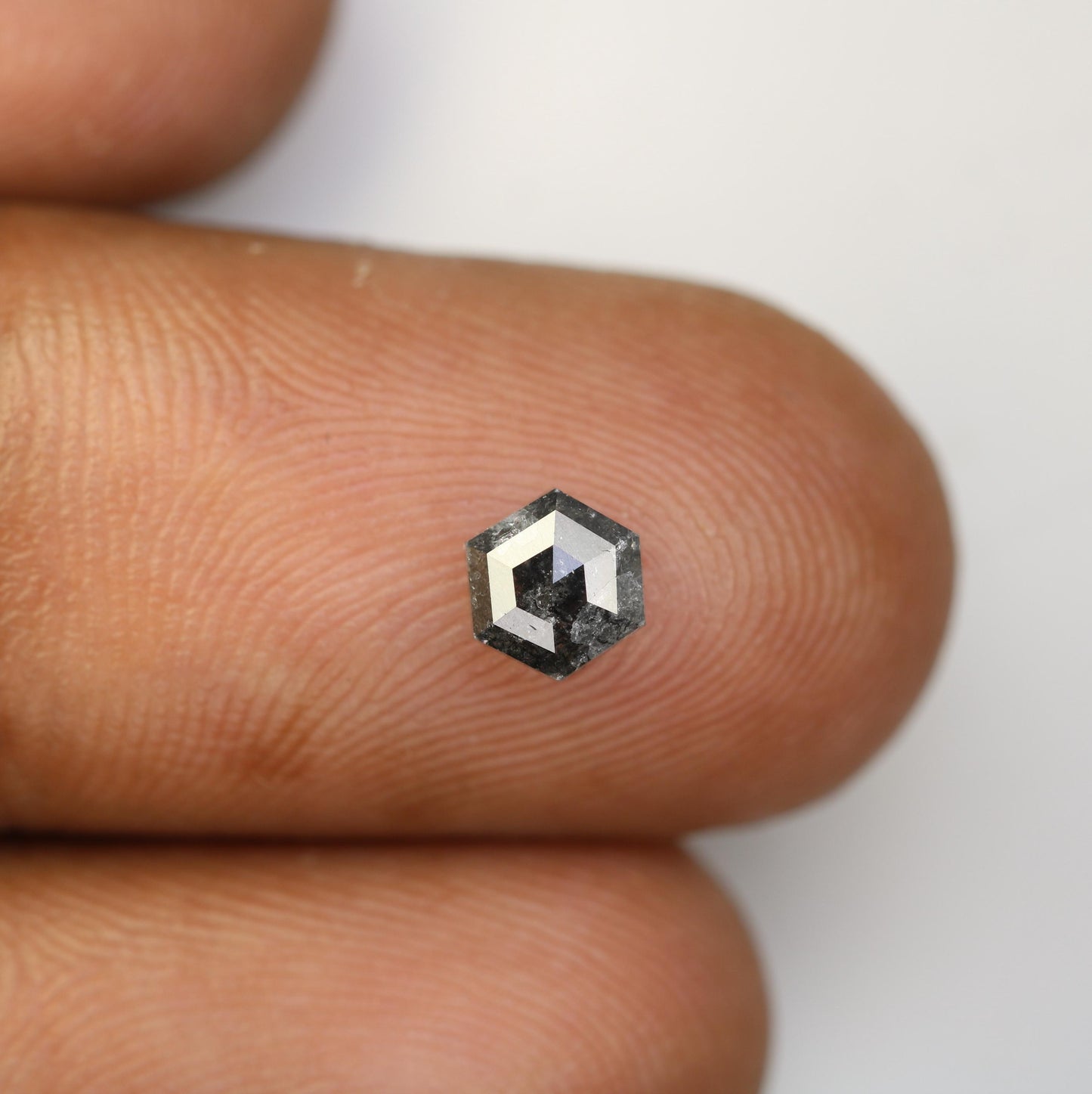 0.79 CT Natural Loose Salt and Pepper Octagon Cut Diamond | Fancy Gray Gemstone for Engagement & Wedding Rings Unique 5.70 x 5.00 x 2.90 mm