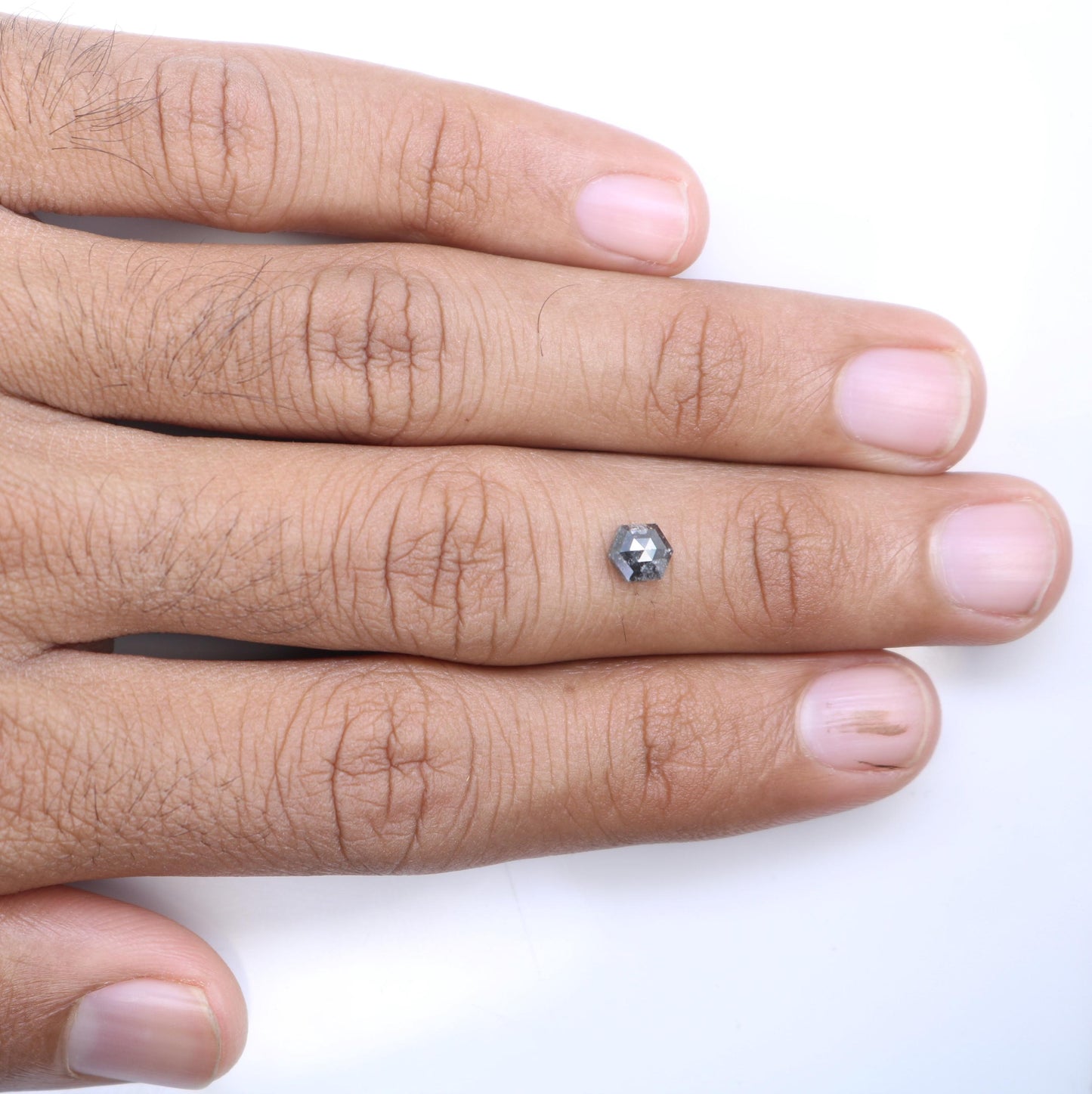 0.79 CT Natural Loose Salt and Pepper Octagon Cut Diamond | Fancy Gray Gemstone for Engagement & Wedding Rings Unique 5.70 x 5.00 x 2.90 mm