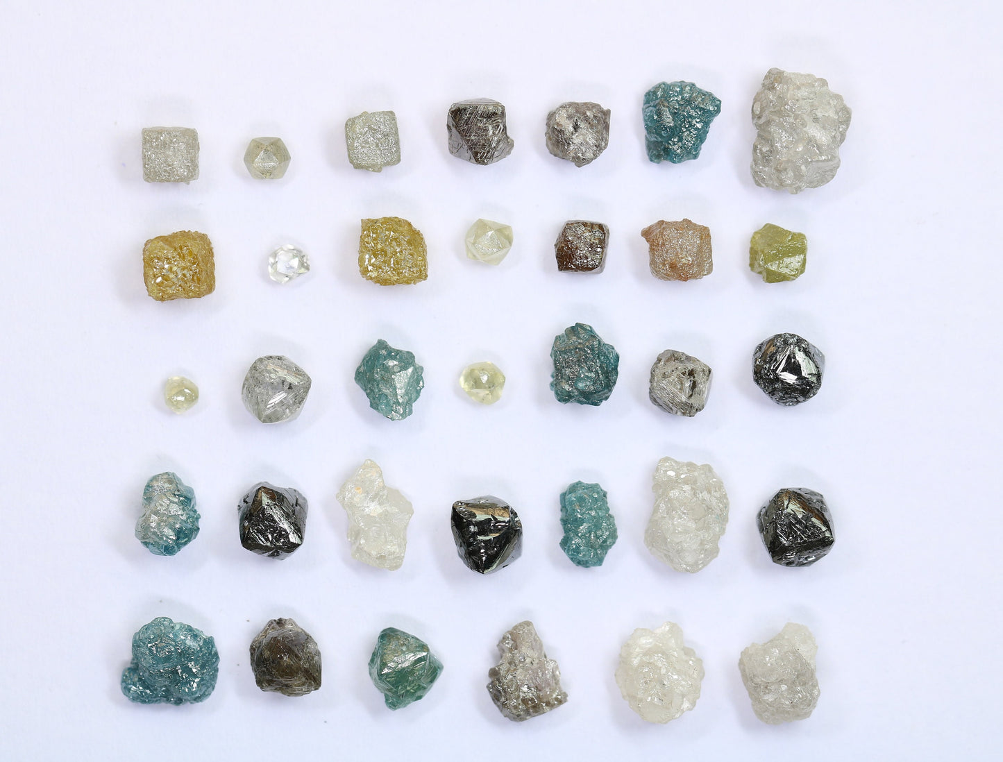 Natural Salt and Pepper Diamonds | Mixed Shape Loose Earth-Mined Gems for Necklaces | Unique Jewelry by RocksDiamonds