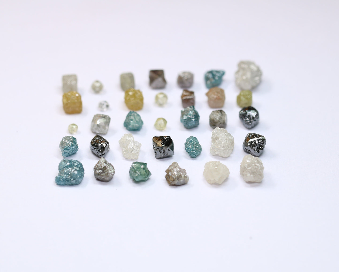 Natural Salt and Pepper Diamonds | Mixed Shape Loose Earth-Mined Gems for Necklaces | Unique Jewelry by RocksDiamonds