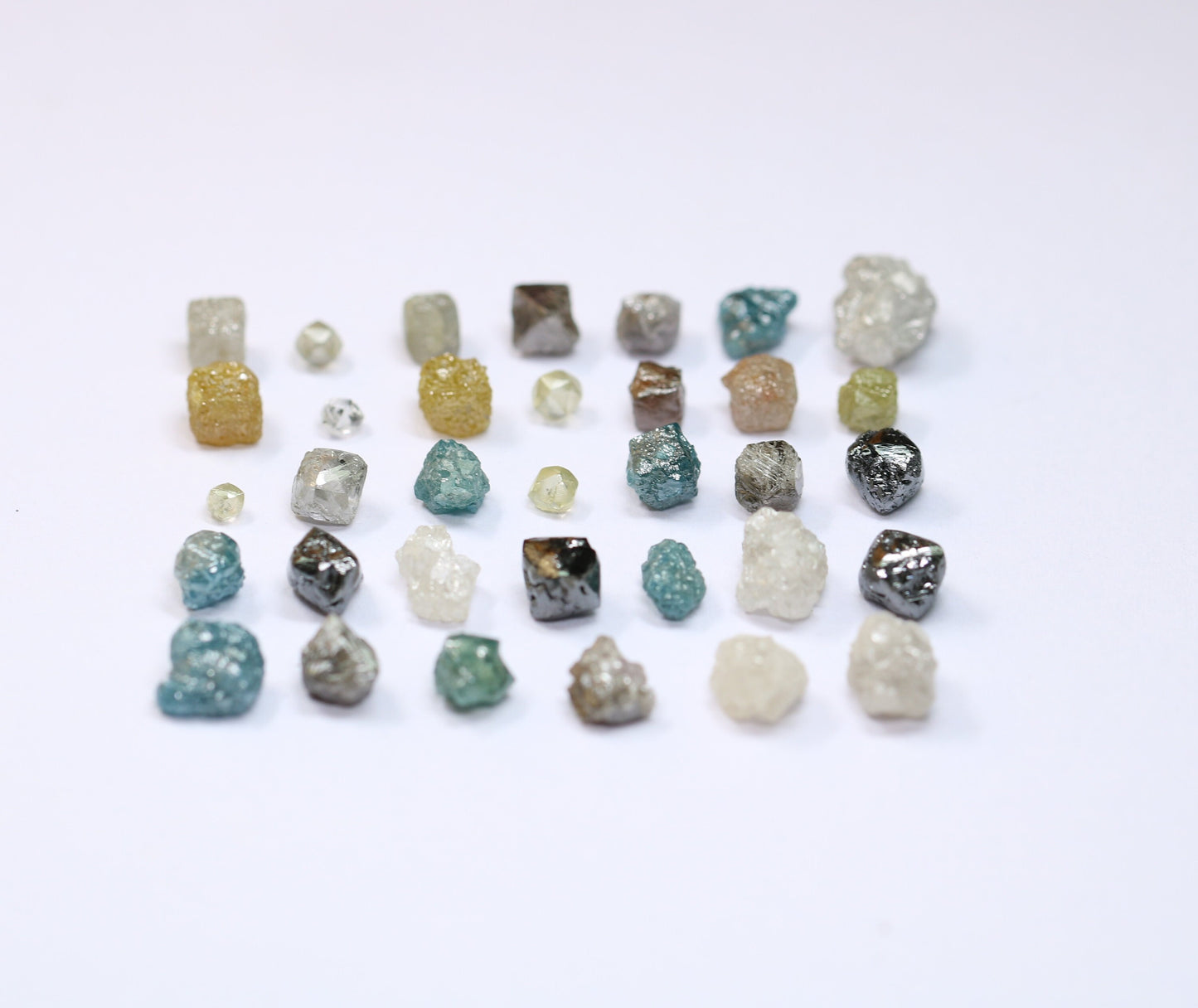 Natural Salt and Pepper Diamonds | Mixed Shape Loose Earth-Mined Gems for Necklaces | Unique Jewelry by RocksDiamonds
