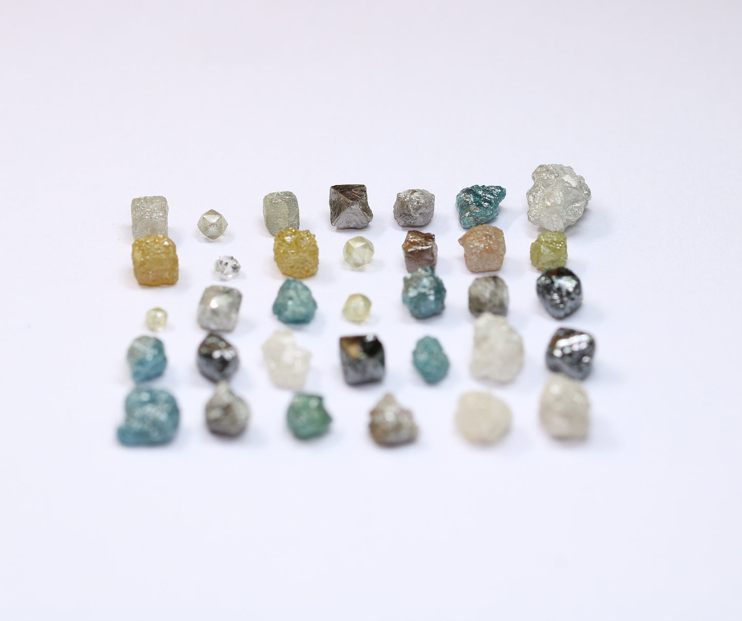 Natural Salt and Pepper Diamonds | Mixed Shape Loose Earth-Mined Gems for Necklaces | Unique Jewelry by RocksDiamonds