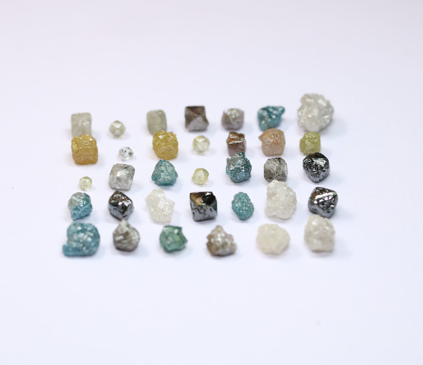 Natural Salt and Pepper Diamonds | Mixed Shape Loose Earth-Mined Gems for Necklaces | Unique Jewelry by RocksDiamonds