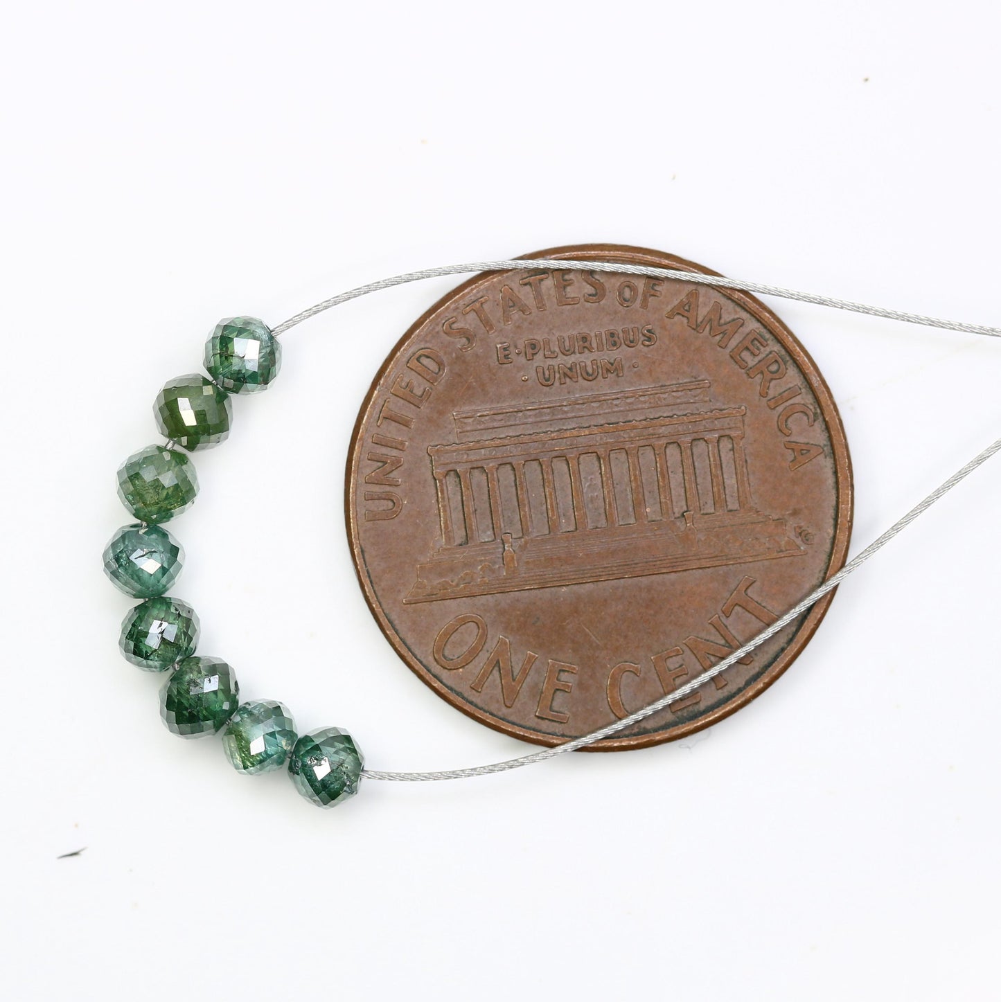 Luxurious Green Treated Diamond Beads | Perfect for Handmade Jewelry and Custom Designs