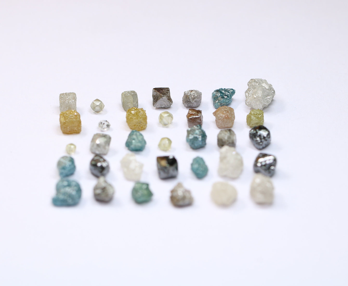 Natural Salt and Pepper Diamonds | Mixed Shape Loose Earth-Mined Gems for Necklaces | Unique Jewelry by RocksDiamonds