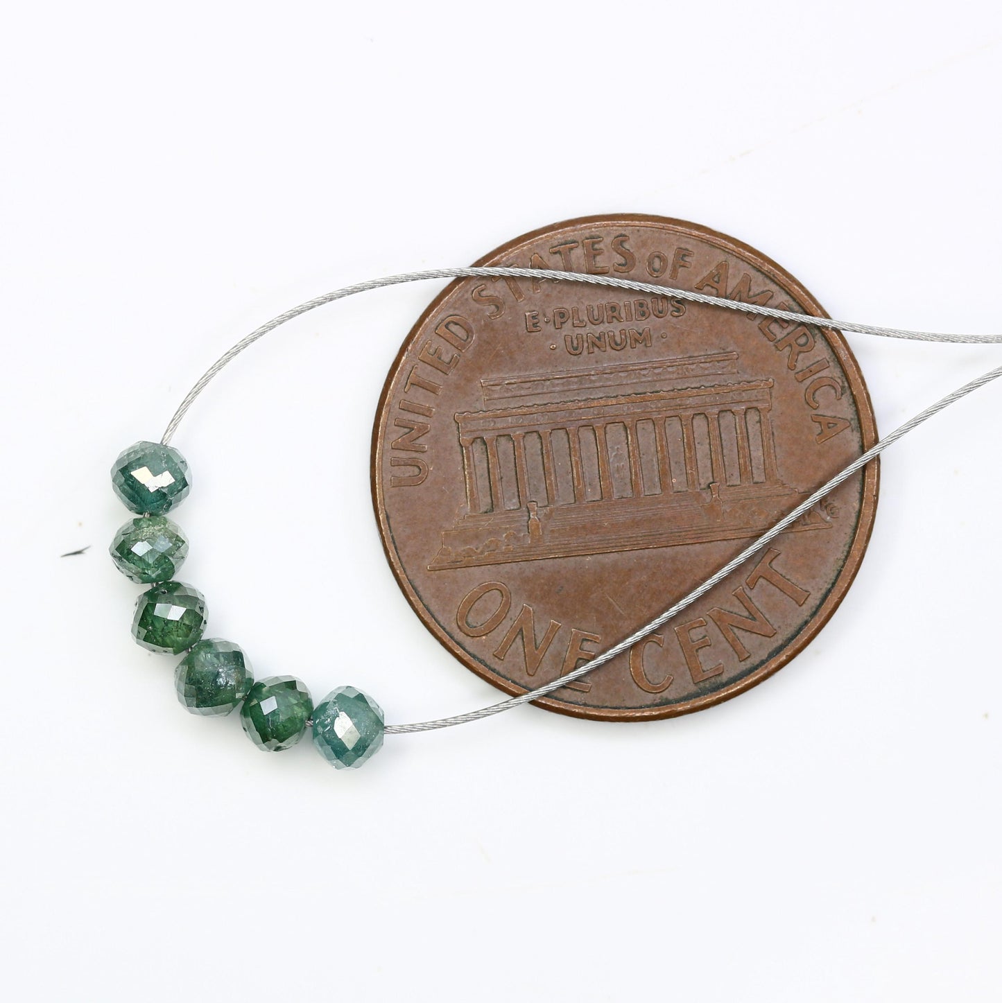 Custom Green Treated Diamond Beads | Sparkling Gemstone Supplies for Necklaces & Bracelets