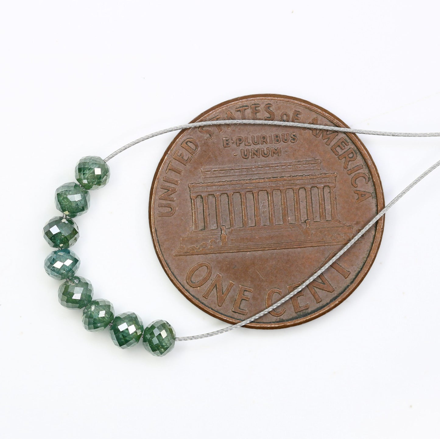Treated Green Diamond Beads for Jewelry Making | Beautiful Gemstone Strands for Crafting