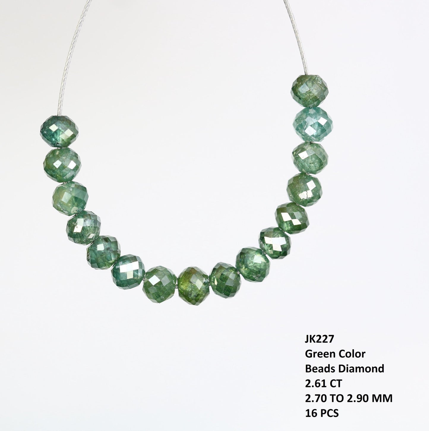 Luxurious Green Diamond Beads | Perfect for Artisan Jewelry and DIY Designs