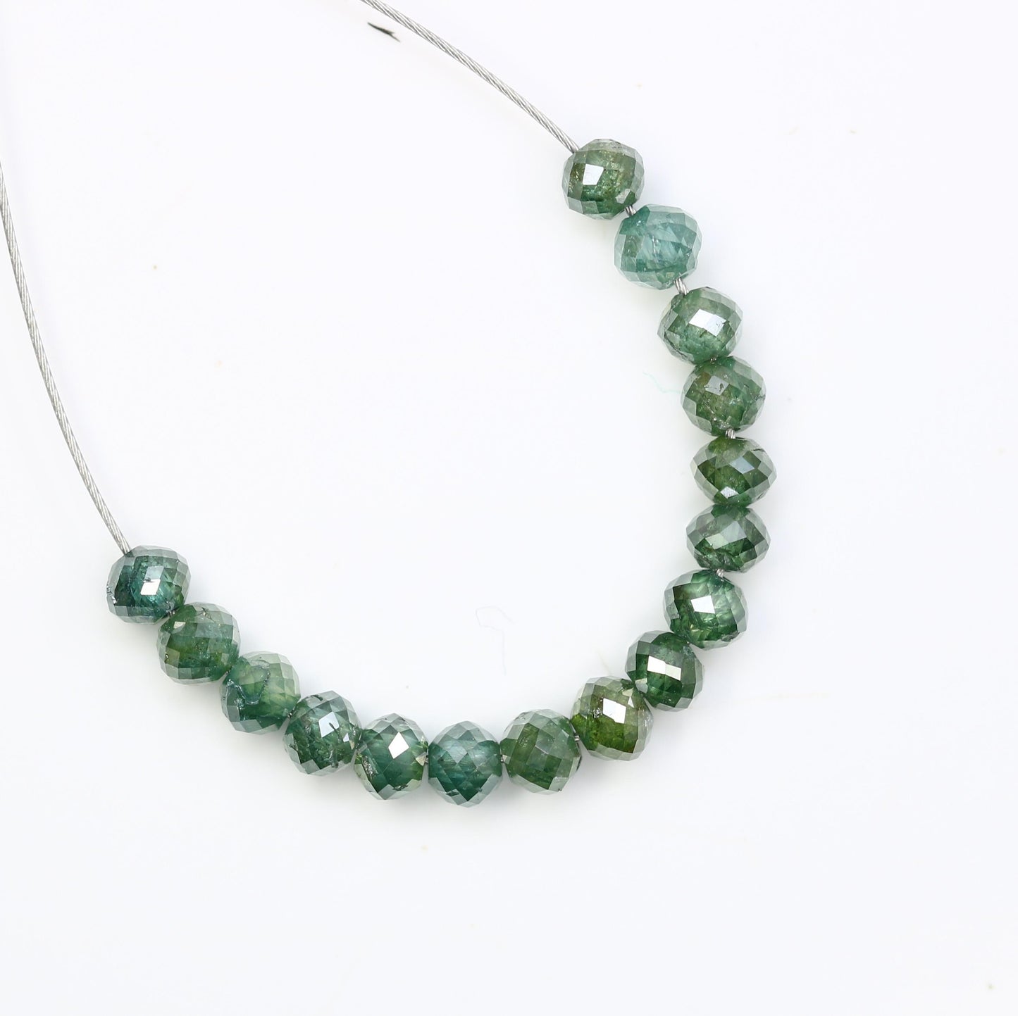 Luxurious Green Diamond Beads | Perfect for Artisan Jewelry and DIY Designs
