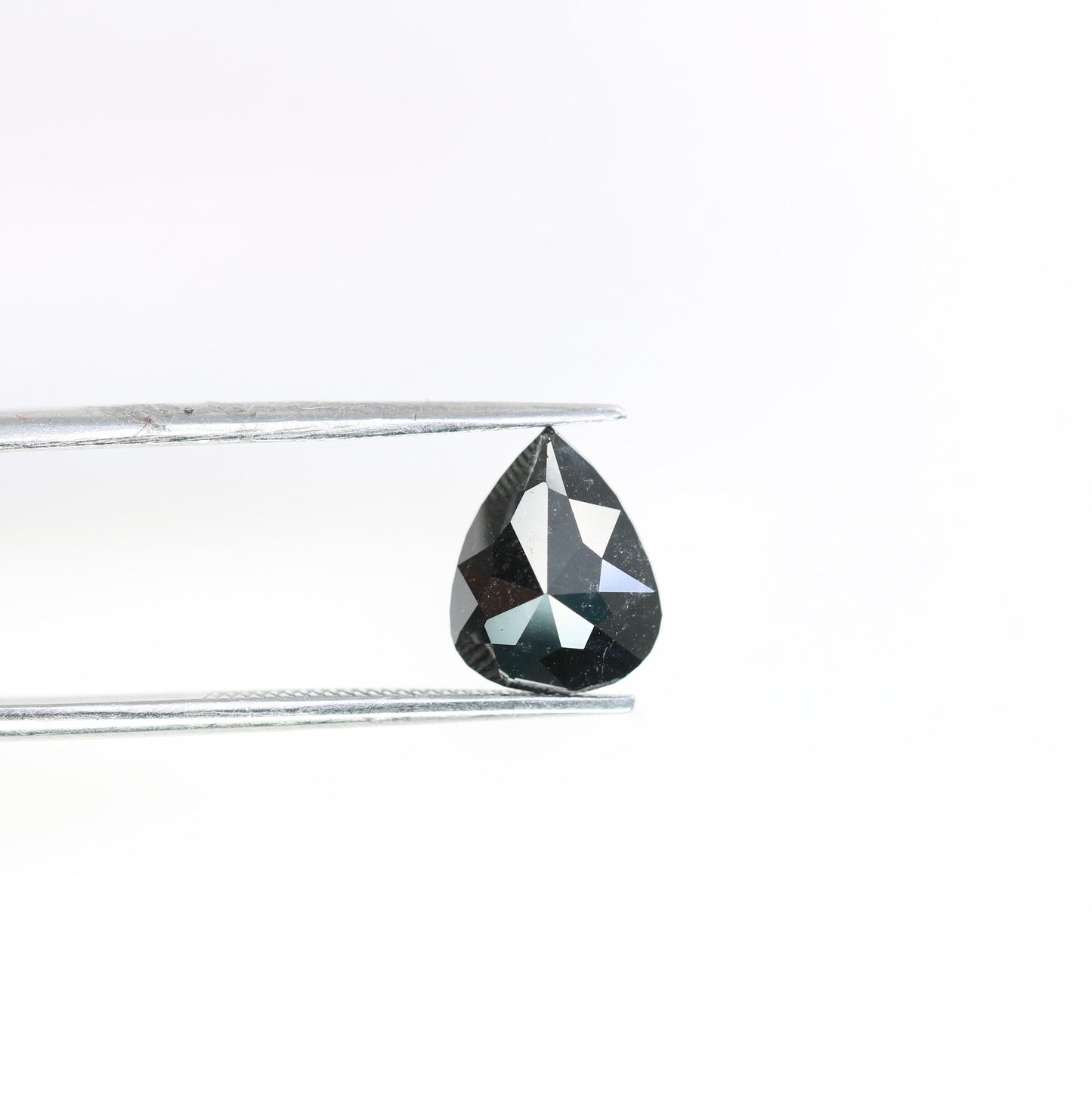 Luxurious Loose Black Diamond - Faceted Pear Shape Natural Gemstone for Custom Jewelry, Engagement Rings & Unique Gifts