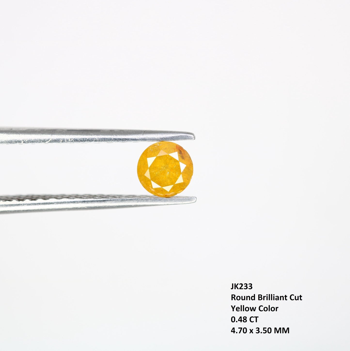 Gorgeous Natural Yellow Rustic Round Cut Diamond - Unique Gemstone for Engagement Rings, Artisan Jewelry & Custom Creations