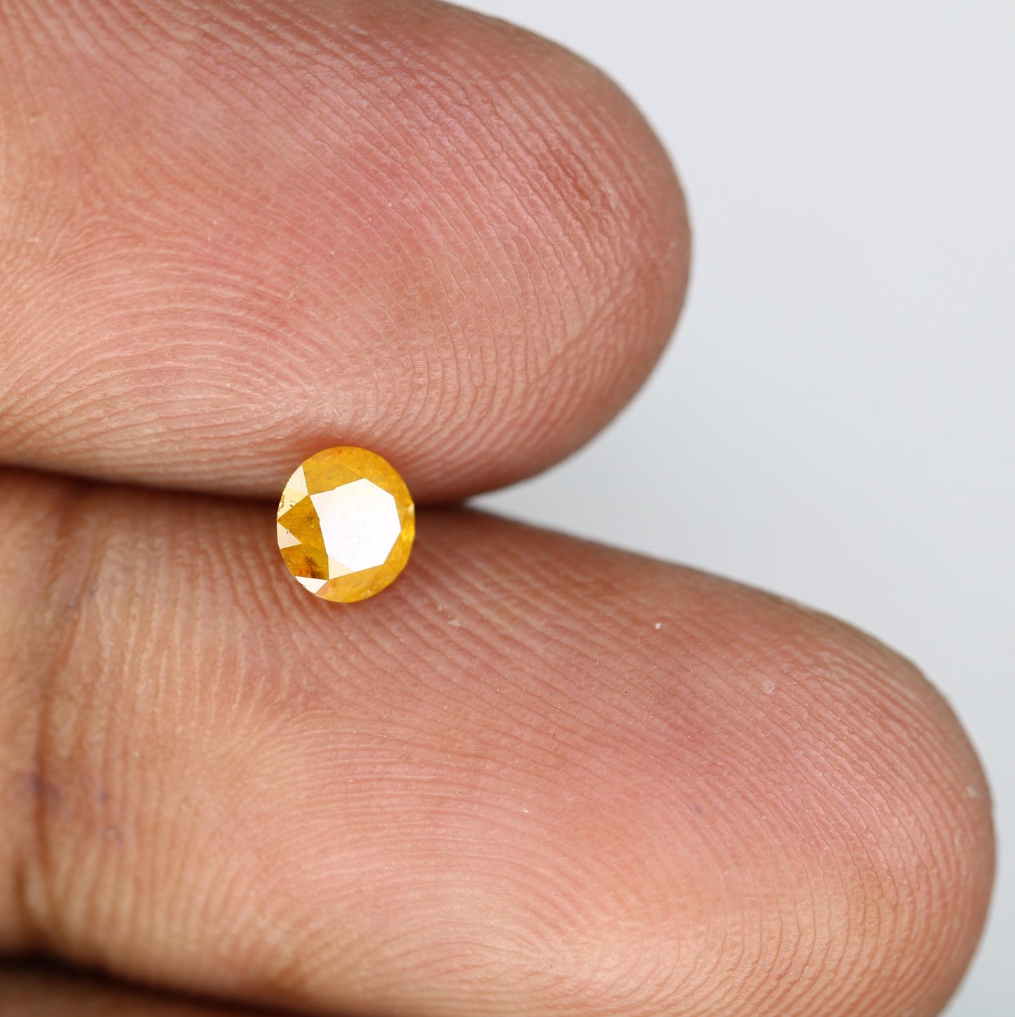 Gorgeous Natural Yellow Rustic Round Cut Diamond - Unique Gemstone for Engagement Rings, Artisan Jewelry & Custom Creations