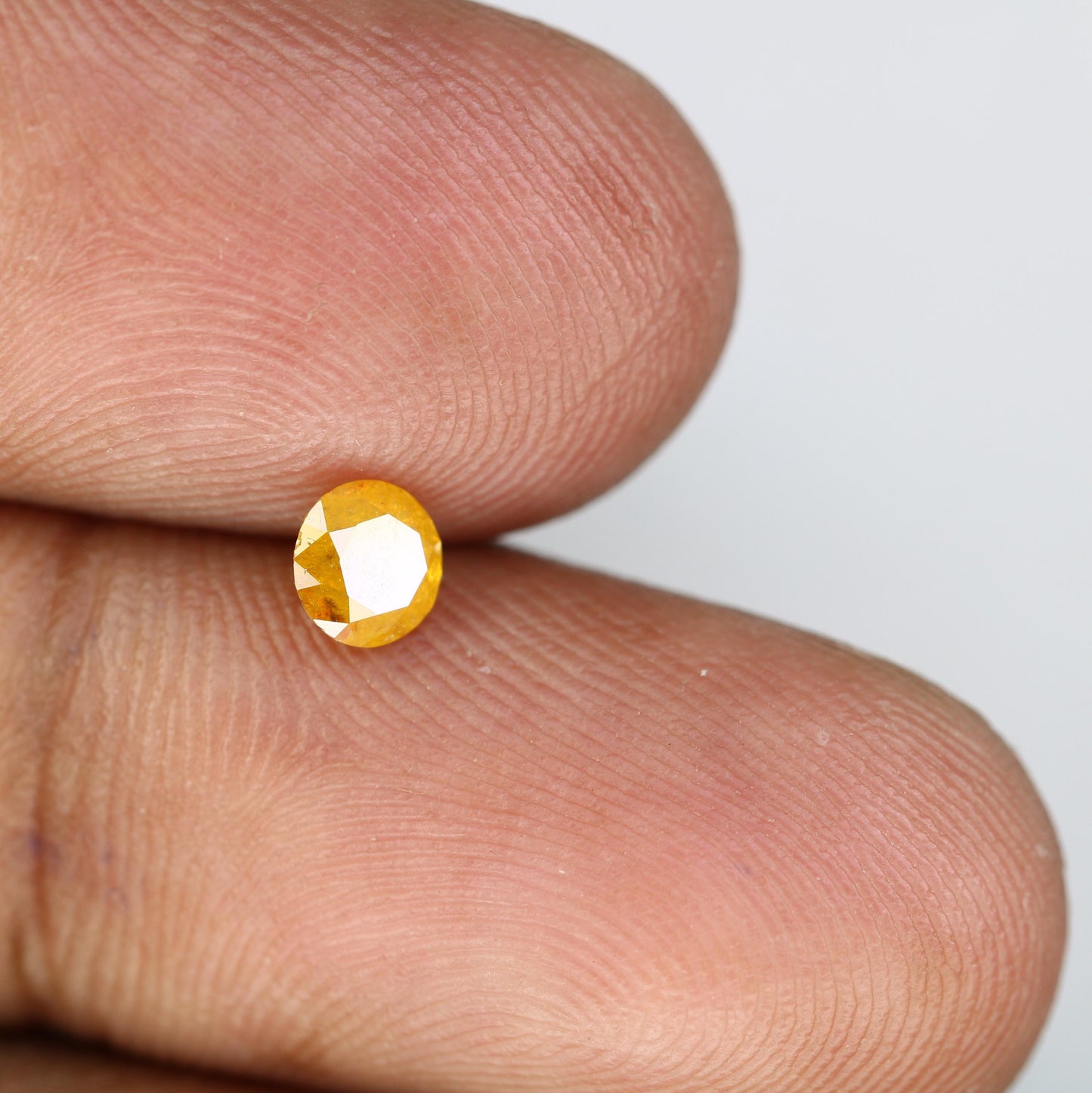 Gorgeous Natural Yellow Rustic Round Cut Diamond - Unique Gemstone for Engagement Rings, Artisan Jewelry & Custom Creations