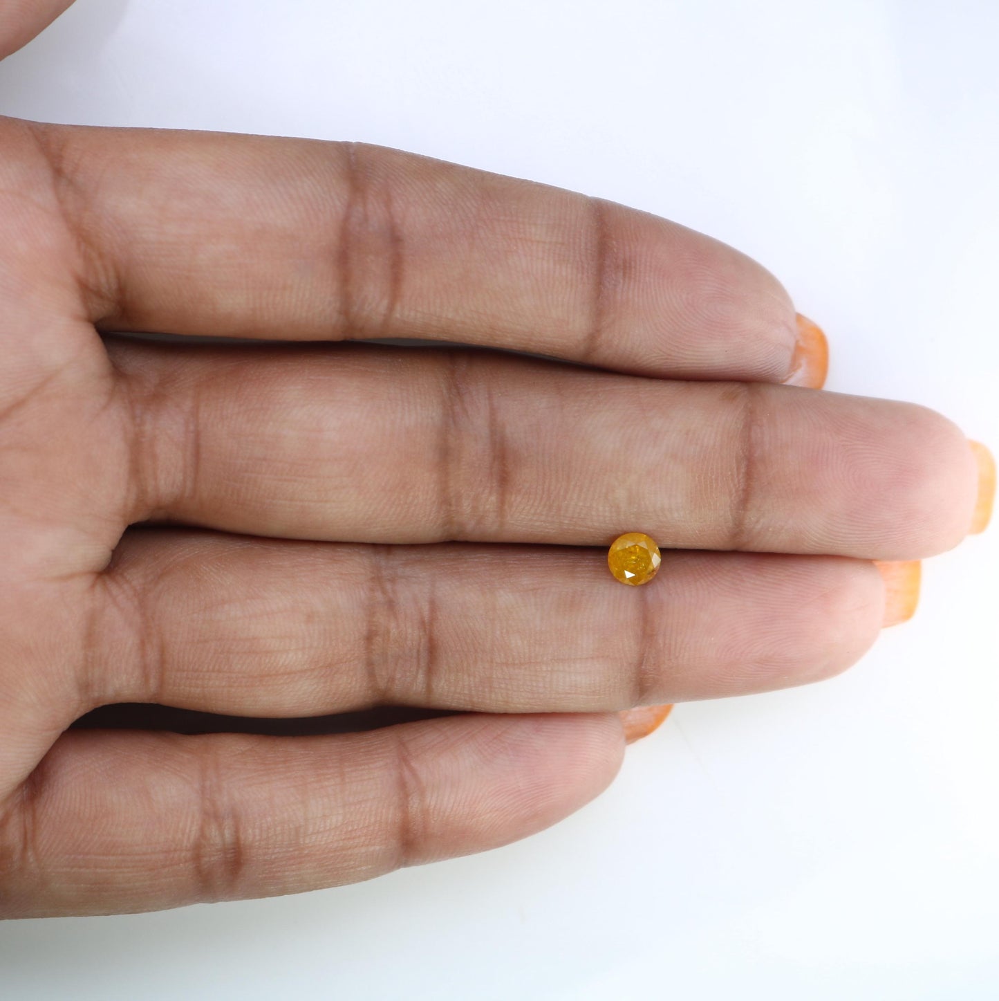 Gorgeous Natural Yellow Rustic Round Cut Diamond - Unique Gemstone for Engagement Rings, Artisan Jewelry & Custom Creations