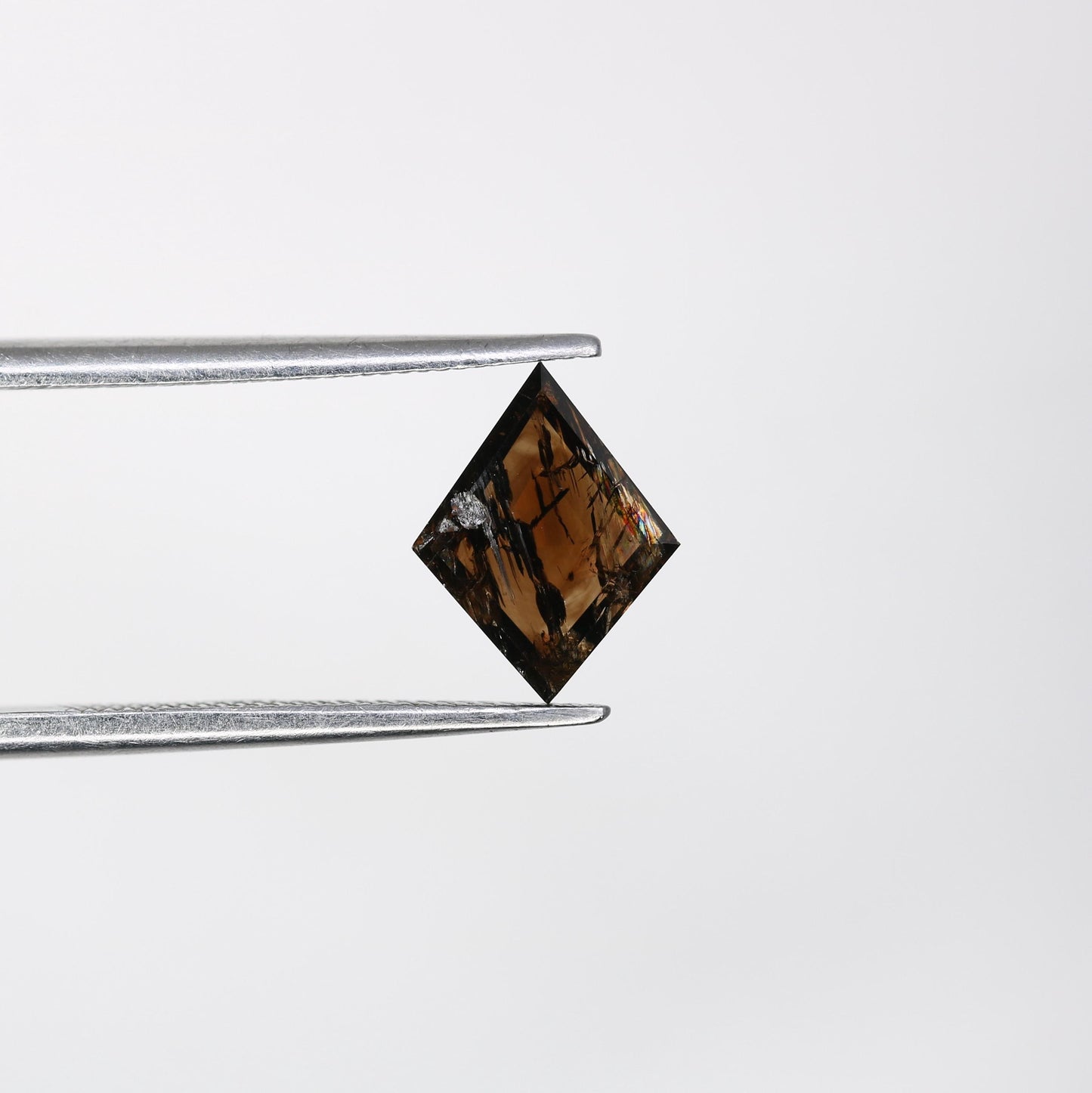 Elegant Kite-Shaped Black Diamond - Unique Gemstone for Engagement Rings, Artisan Jewelry & Custom Creations