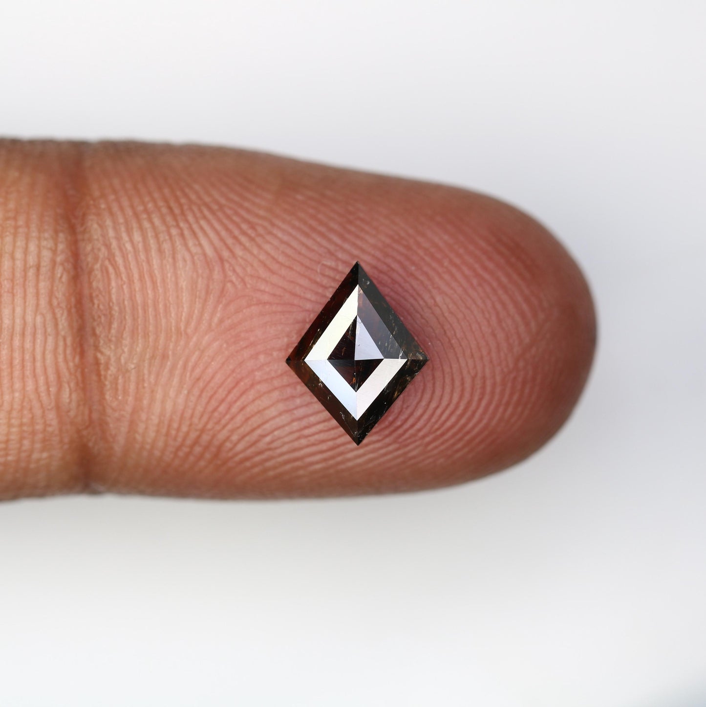 Elegant Kite-Shaped Black Diamond - Unique Gemstone for Engagement Rings, Artisan Jewelry & Custom Creations