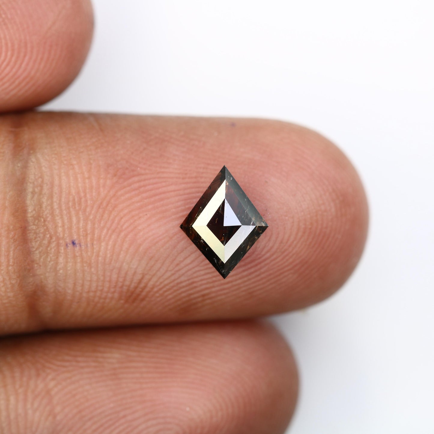 Elegant Kite-Shaped Black Diamond - Unique Gemstone for Engagement Rings, Artisan Jewelry & Custom Creations