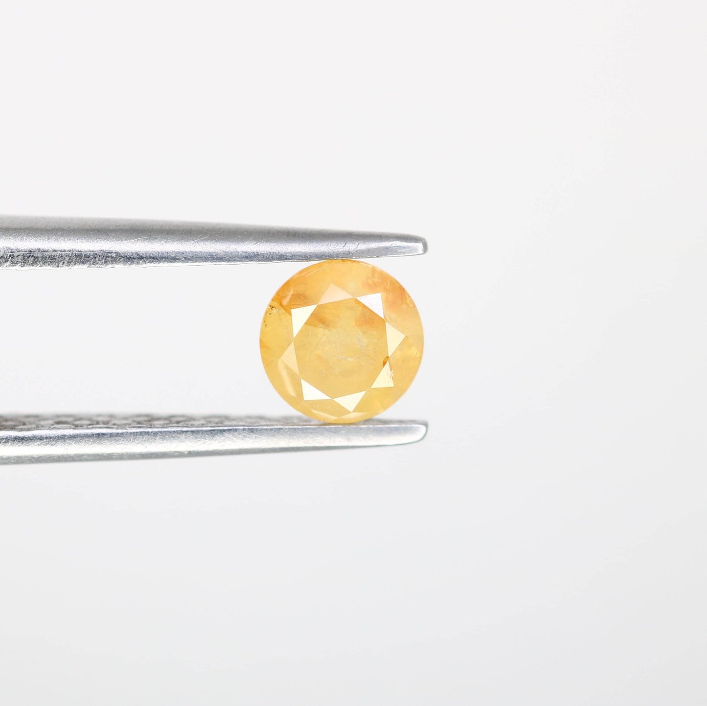 Stunning Natural Yellow Rustic Round Cut Diamond - Unique Gemstone for Engagement Rings, Artisan Jewelry & Custom Designs