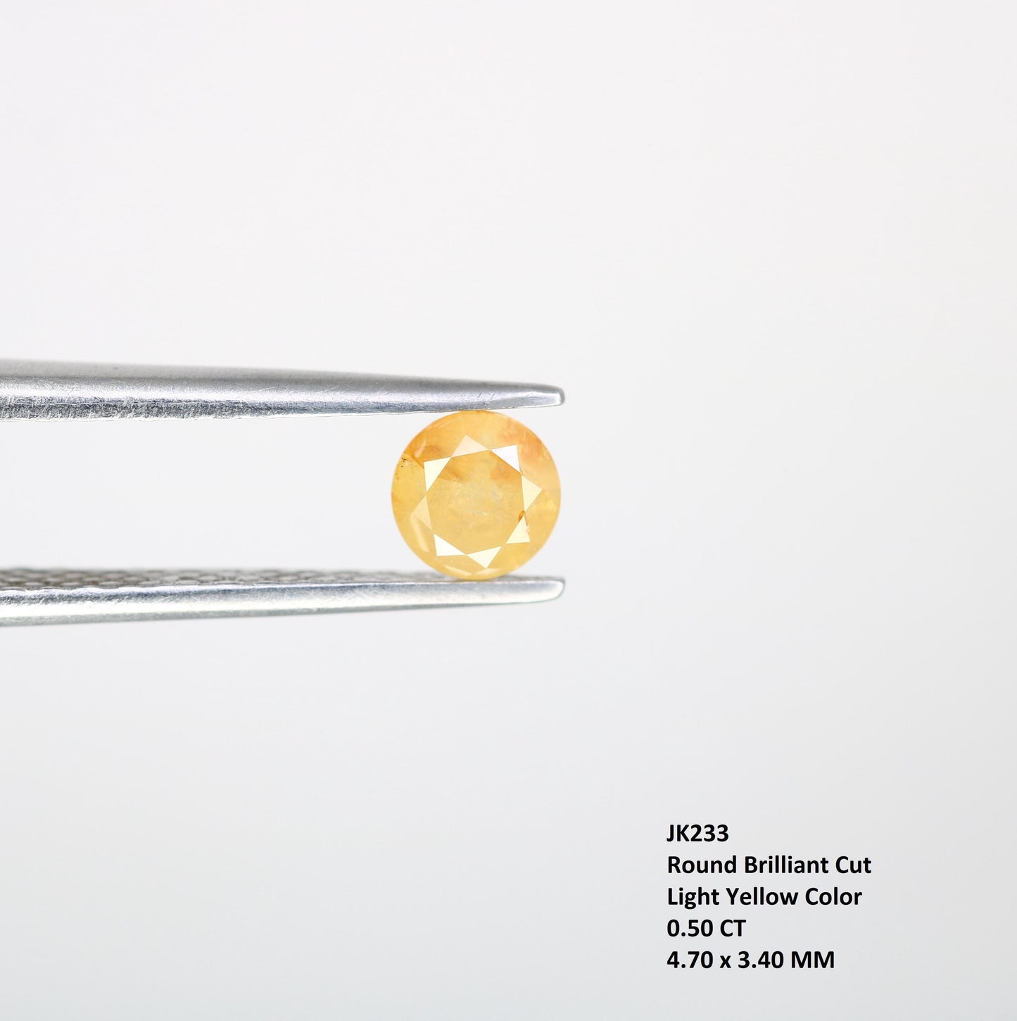 Stunning Natural Yellow Rustic Round Cut Diamond - Unique Gemstone for Engagement Rings, Artisan Jewelry & Custom Designs
