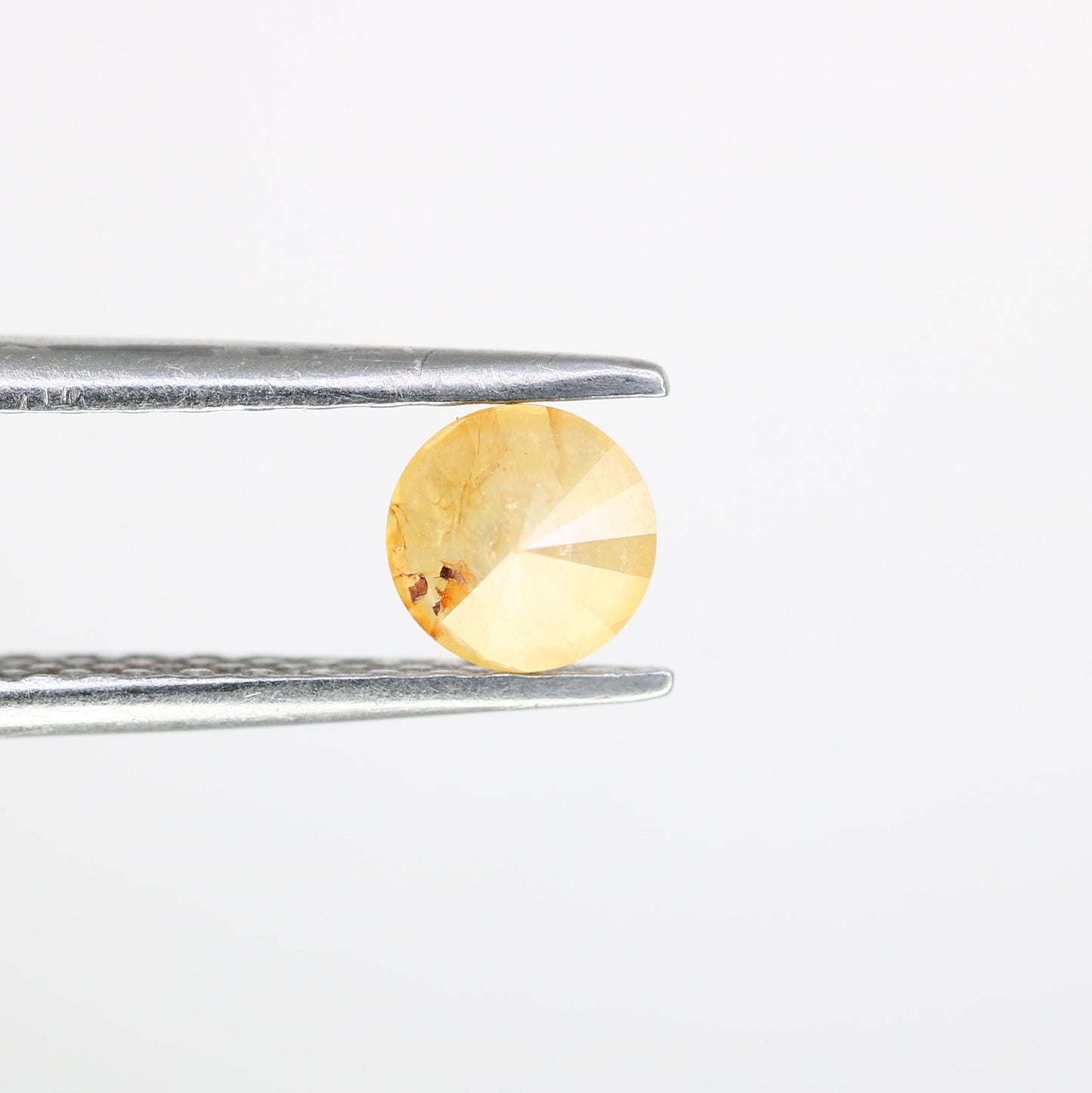Stunning Natural Yellow Rustic Round Cut Diamond - Unique Gemstone for Engagement Rings, Artisan Jewelry & Custom Designs