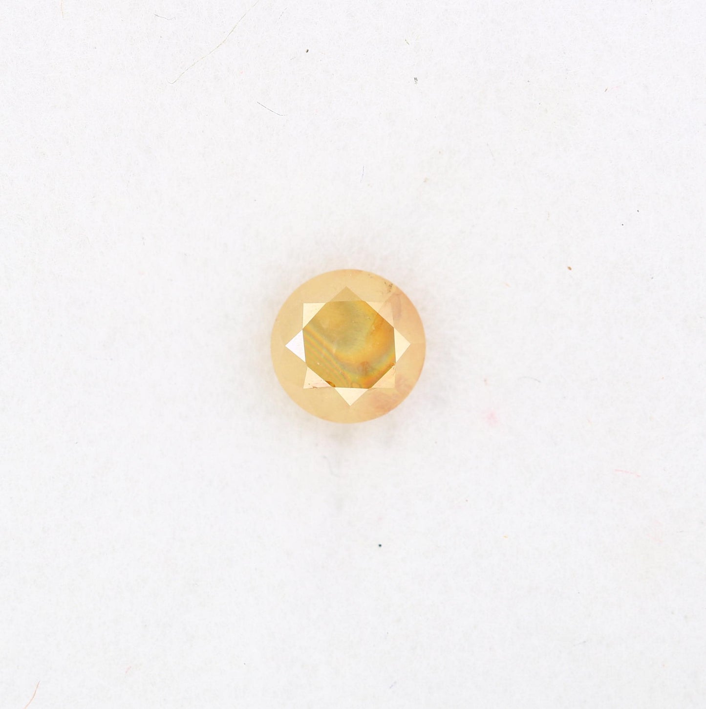 Stunning Natural Yellow Rustic Round Cut Diamond - Unique Gemstone for Engagement Rings, Artisan Jewelry & Custom Designs
