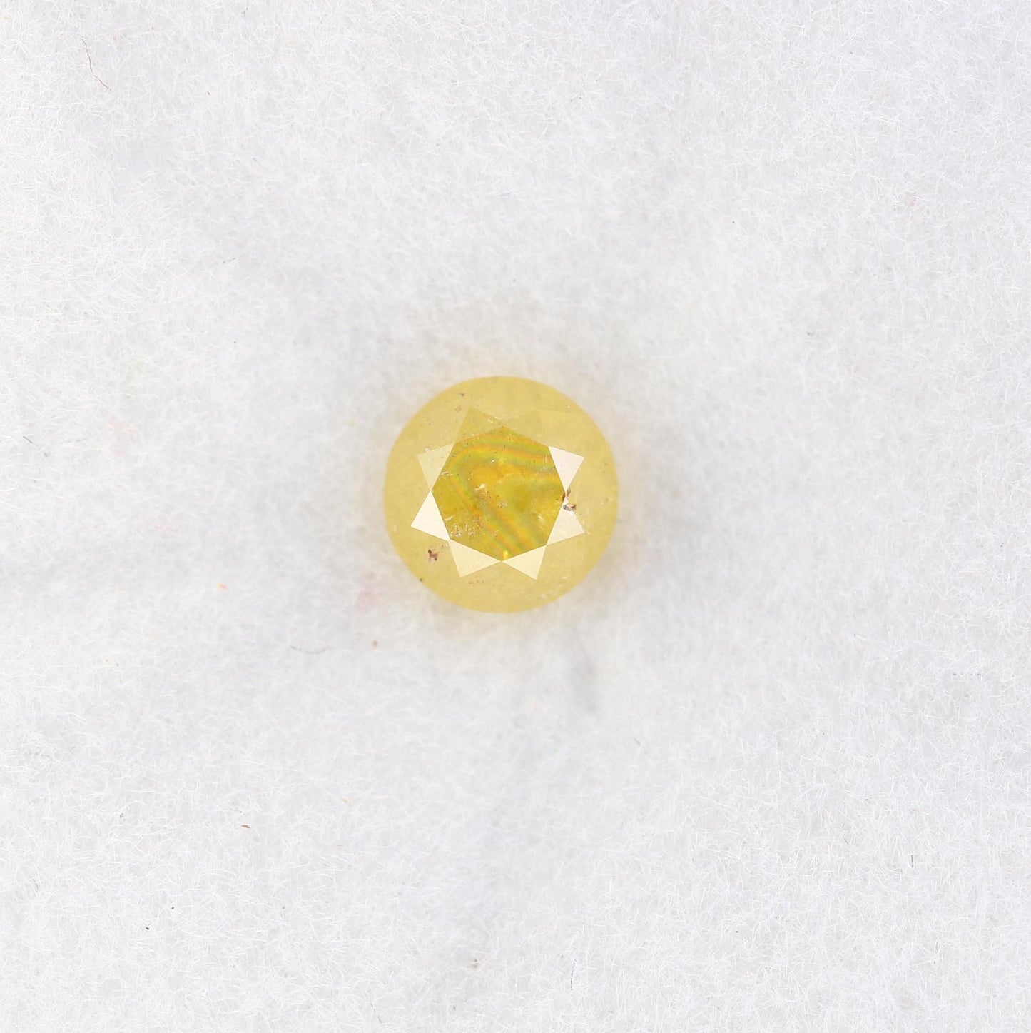 Radiant Natural Yellow Rustic Round Cut Diamond - Unique Gemstone for Engagement Rings, Statement Jewelry & Custom Designs