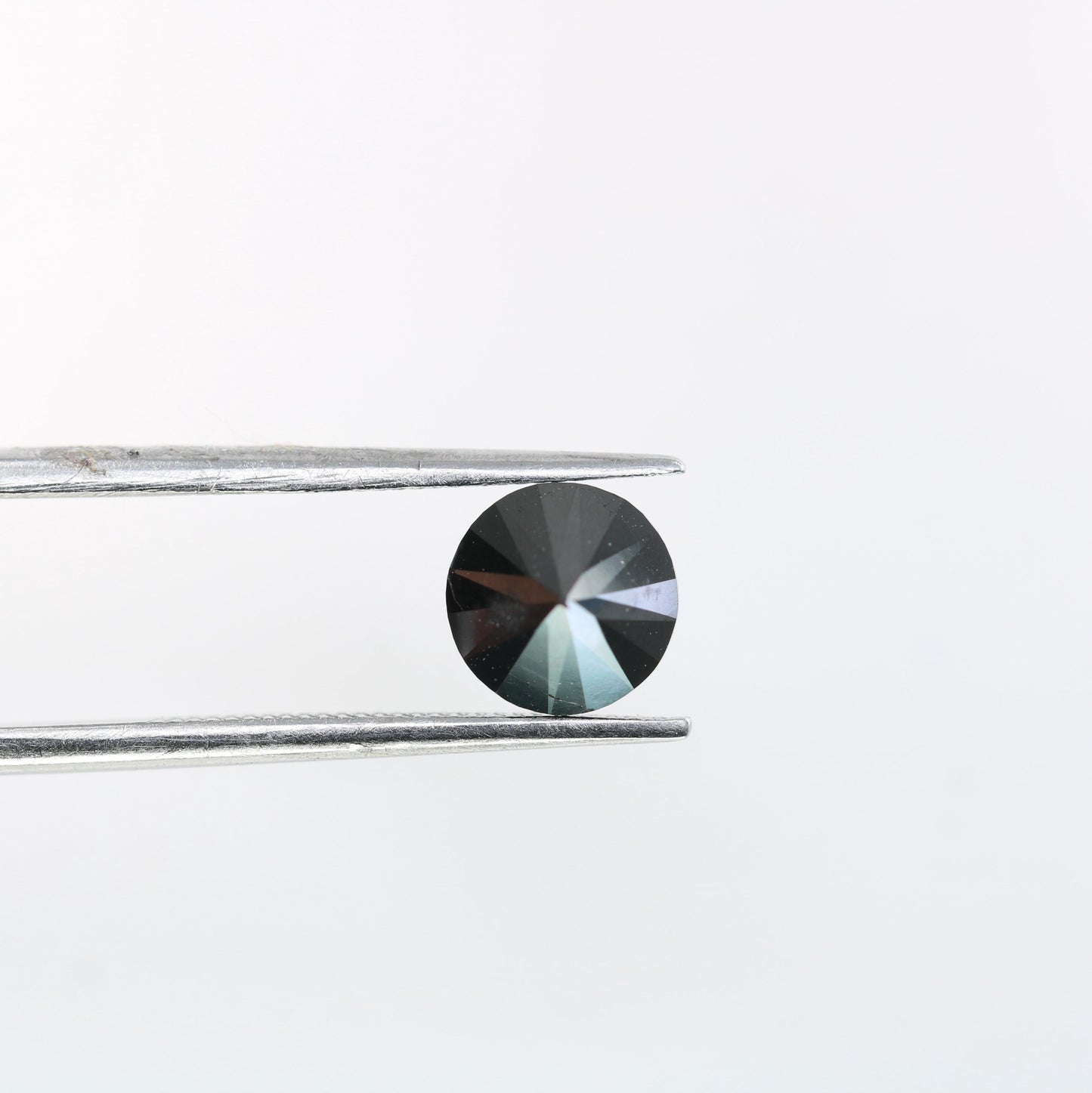 Striking Black Round Diamond - Unique Gemstone for Engagement Rings, Artisan Jewelry & Custom Creations