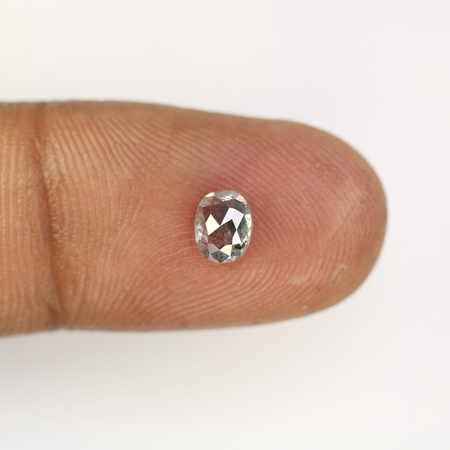 Gorgeous Oval-Shaped Salt and Pepper Diamond - Unique Gemstone for Engagement Rings, Artisan Jewelry & Custom Creations