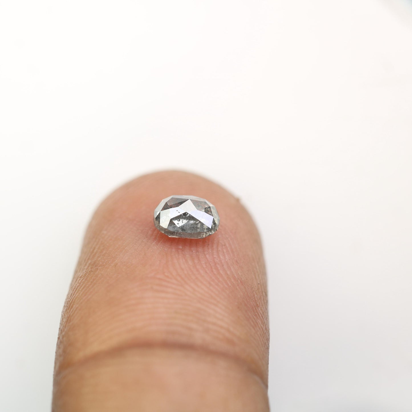 Gorgeous Oval-Shaped Salt and Pepper Diamond - Unique Gemstone for Engagement Rings, Artisan Jewelry & Custom Creations