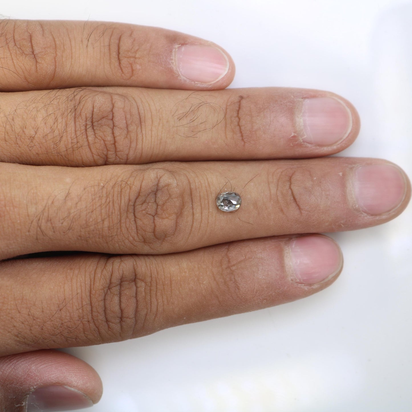 Gorgeous Oval-Shaped Salt and Pepper Diamond - Unique Gemstone for Engagement Rings, Artisan Jewelry & Custom Creations