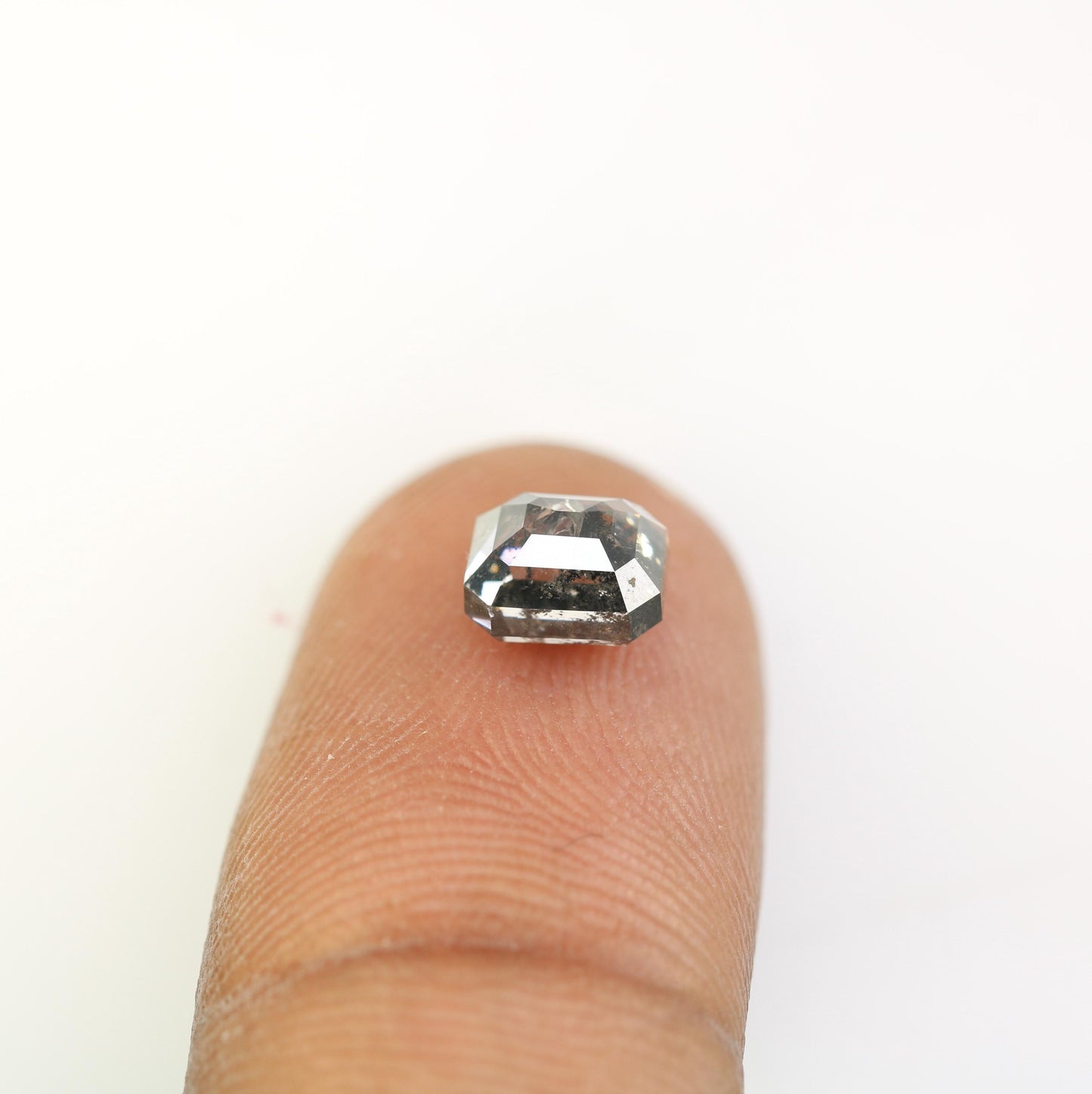 Salt and Pepper Emerald Cut Diamond - Distinctive Gemstone for Vintage Engagement Rings, Artisan Jewelry & Custom Designs
