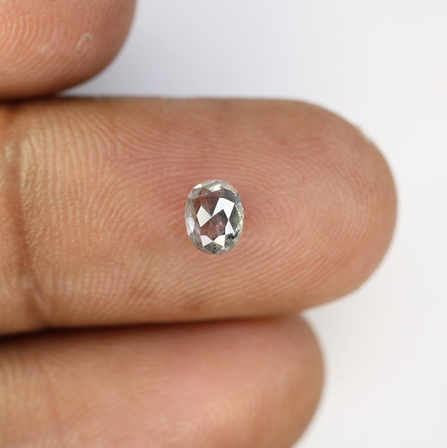 Gorgeous Oval-Shaped Salt and Pepper Diamond - Unique Gemstone for Engagement Rings, Artisan Jewelry & Custom Creations