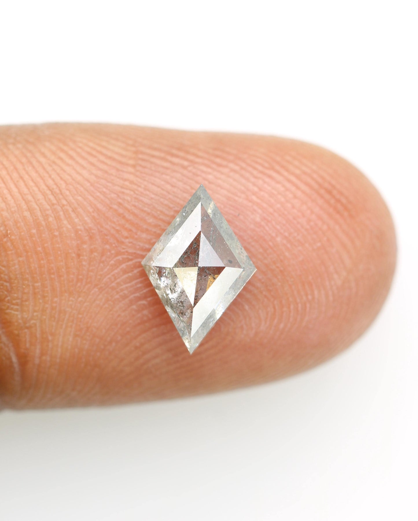 Kite-Shaped Salt and Pepper Diamond - Affordable Gemstone for Unique Jewelry, Engagement Rings & Custom Designs