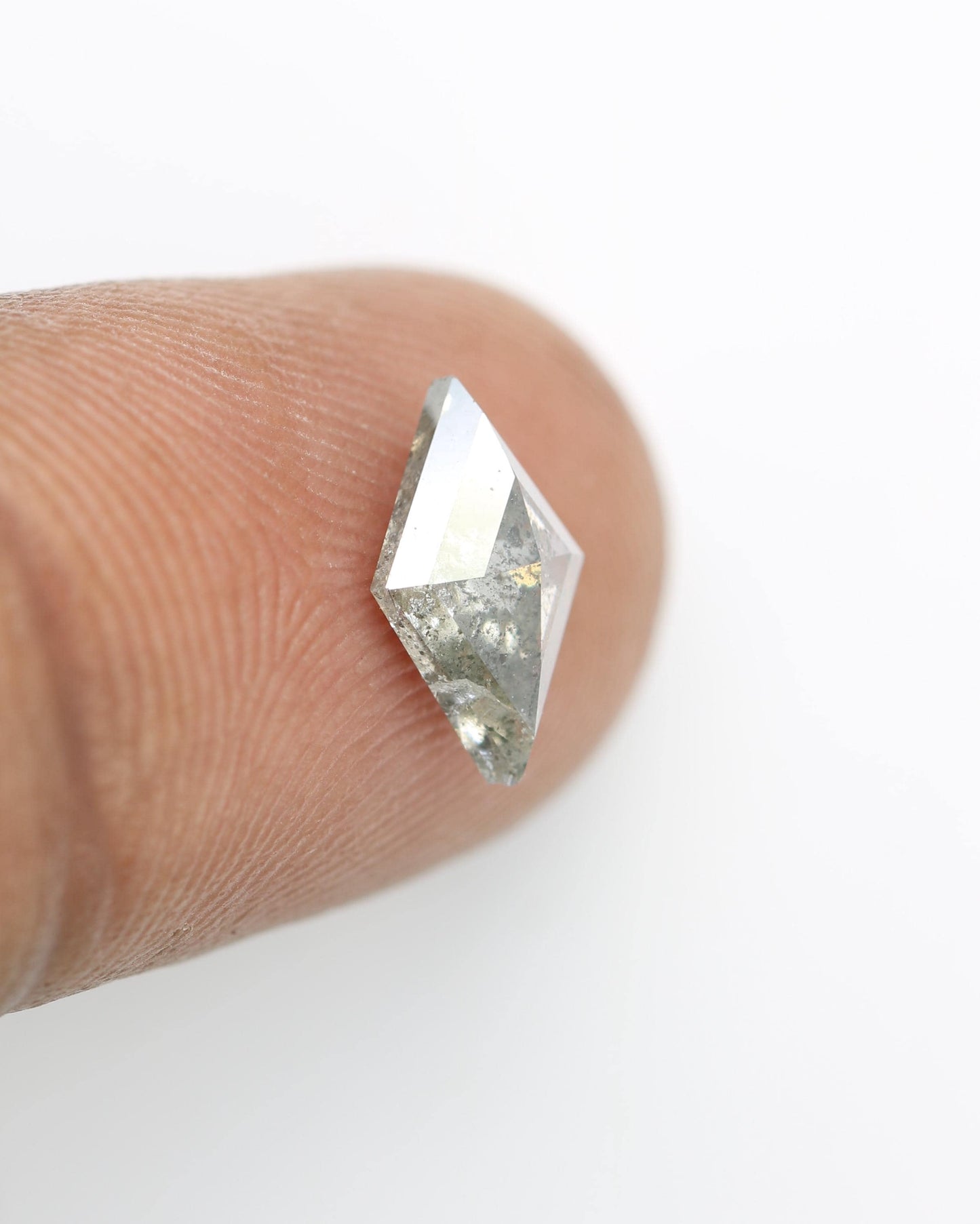 Kite-Shaped Salt and Pepper Diamond - Affordable Gemstone for Unique Jewelry, Engagement Rings & Custom Designs