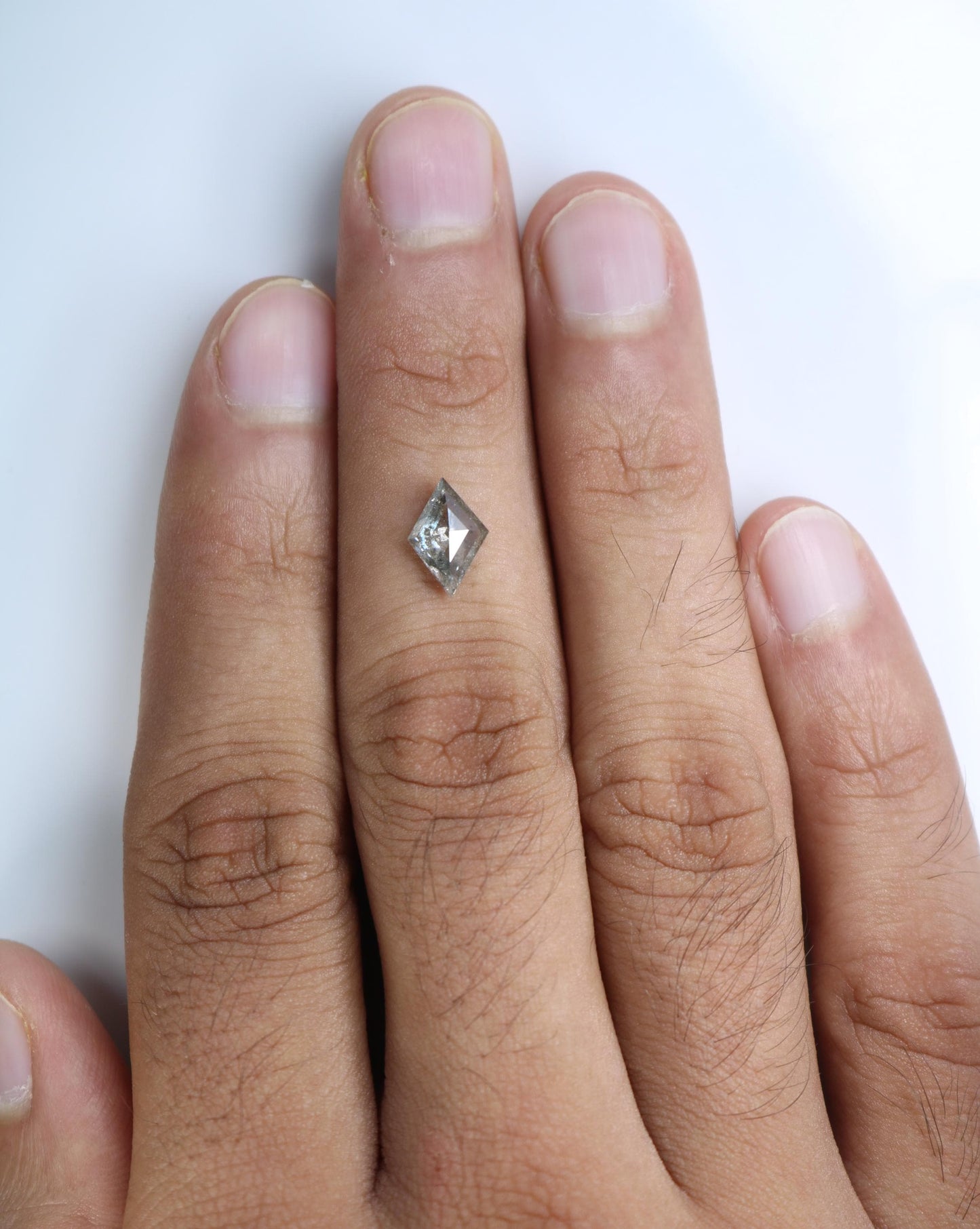 Kite-Shaped Salt and Pepper Diamond - Affordable Gemstone for Unique Jewelry, Engagement Rings & Custom Designs