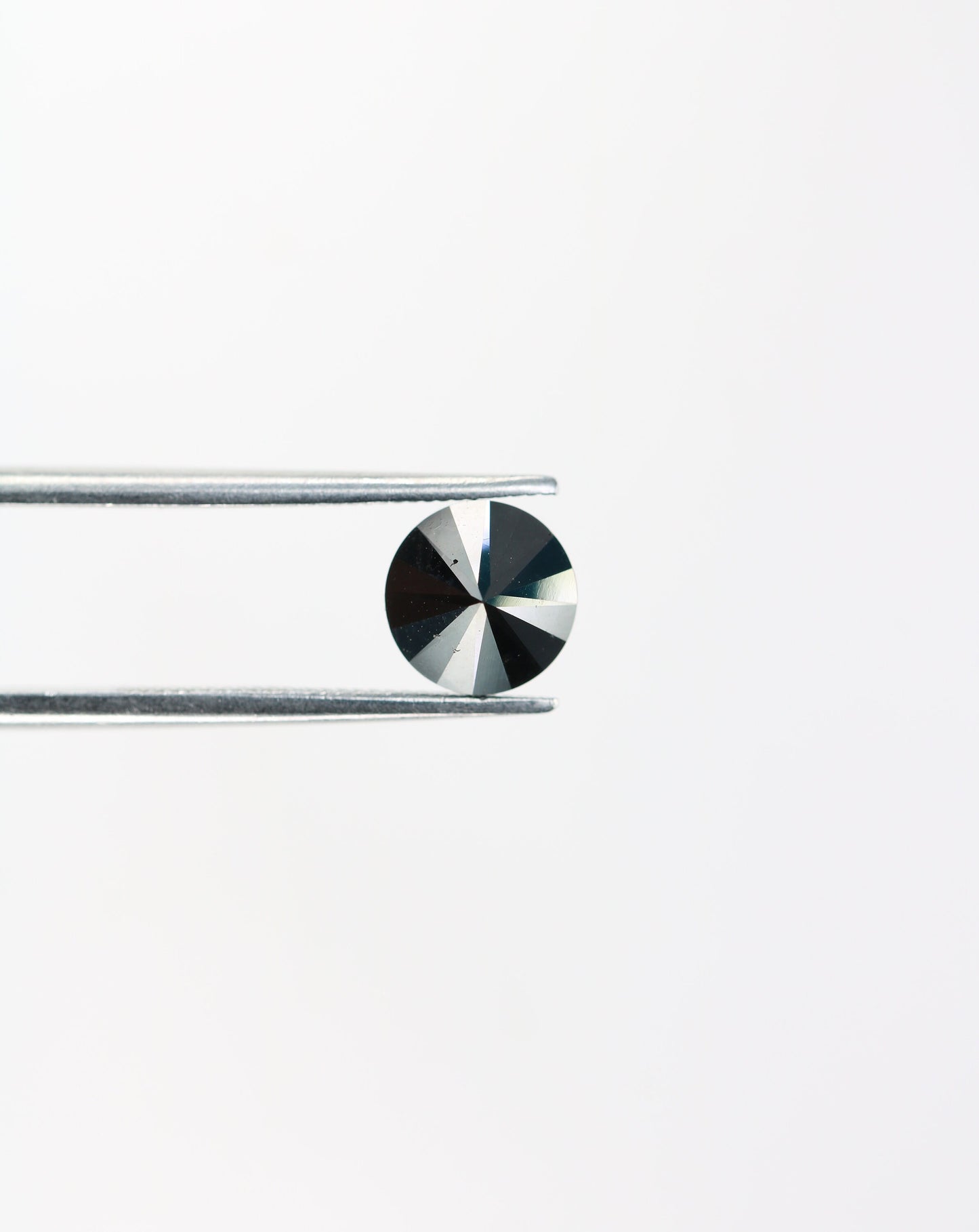 1.48 CT 6.50 MM Fancy Black Loose Round Shape Beautiful Brilliant Cut Diamond For Promise Ring