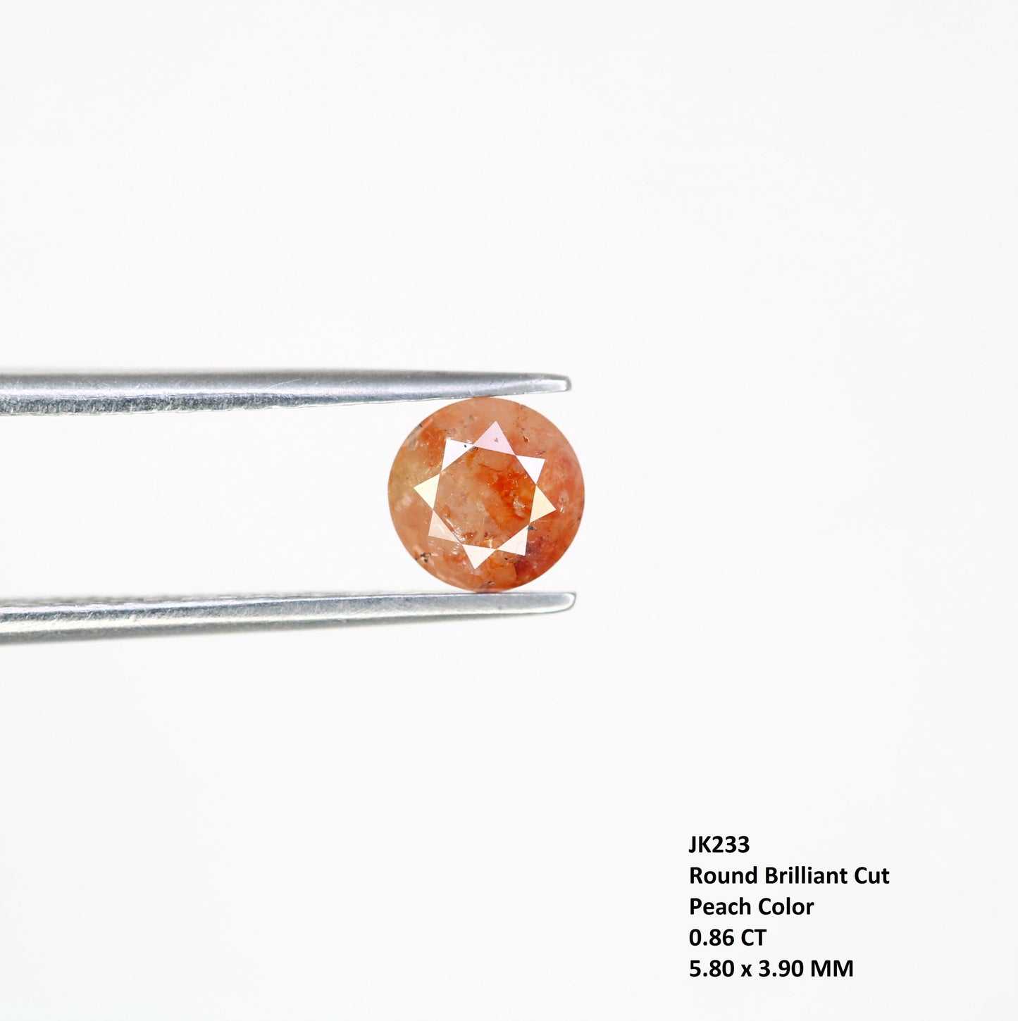 Natural Round Cut Rustic Diamond - Unique Gemstone for Engagement Rings, Artisan Jewelry & Custom Designs