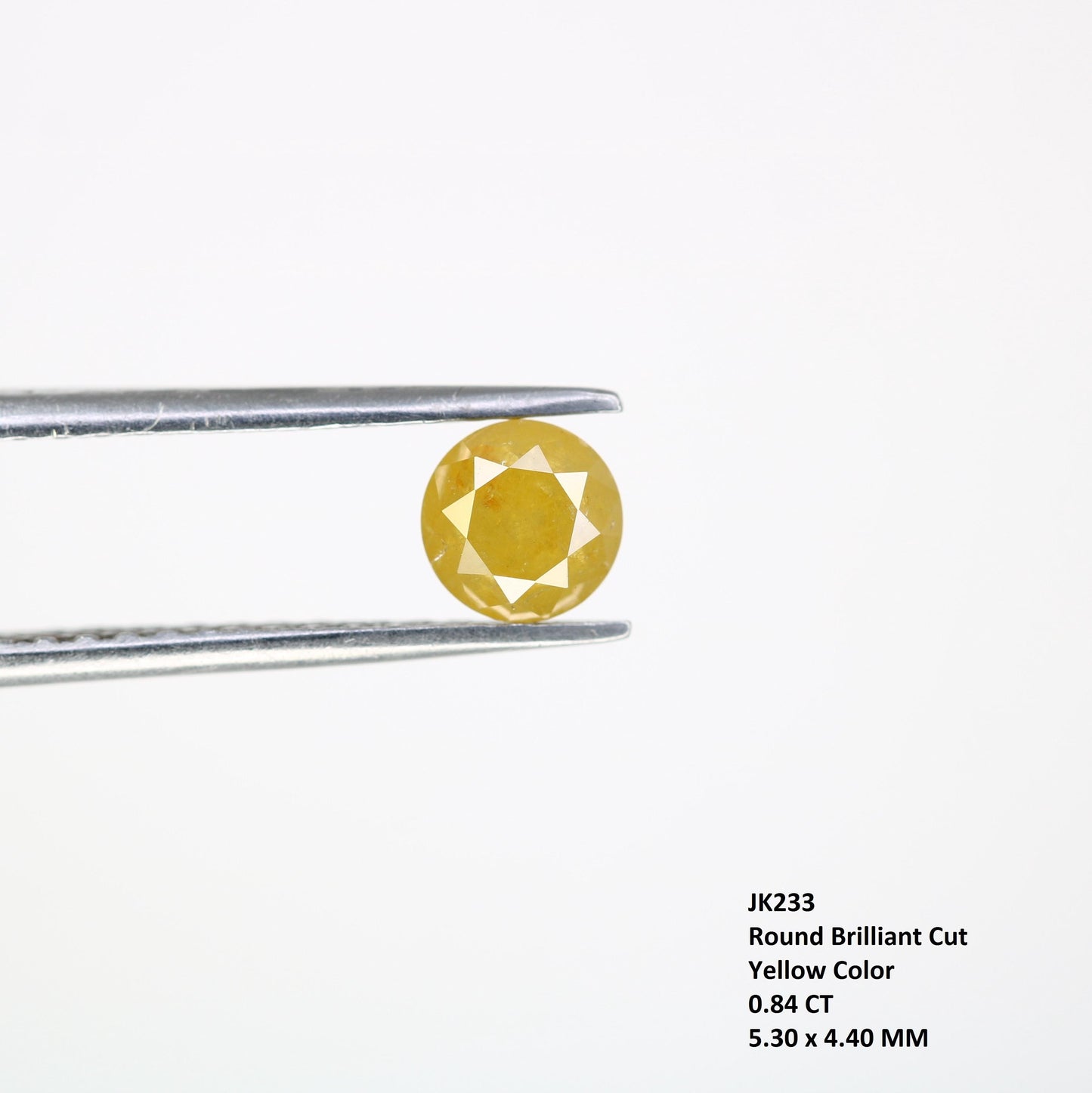 Stunning Natural Yellow Round Cut Diamond - Unique Gemstone for Engagement Rings, Artisan Jewelry & Custom Designs