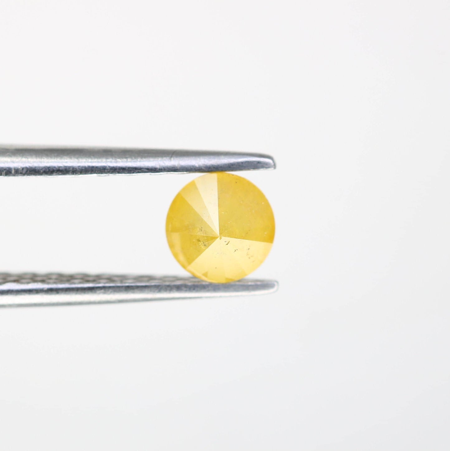 Vibrant Natural Yellow Rustic Round Cut Diamond - Exceptional Gemstone for Bridal Rings, Artisan Jewelry & Bespoke Designs