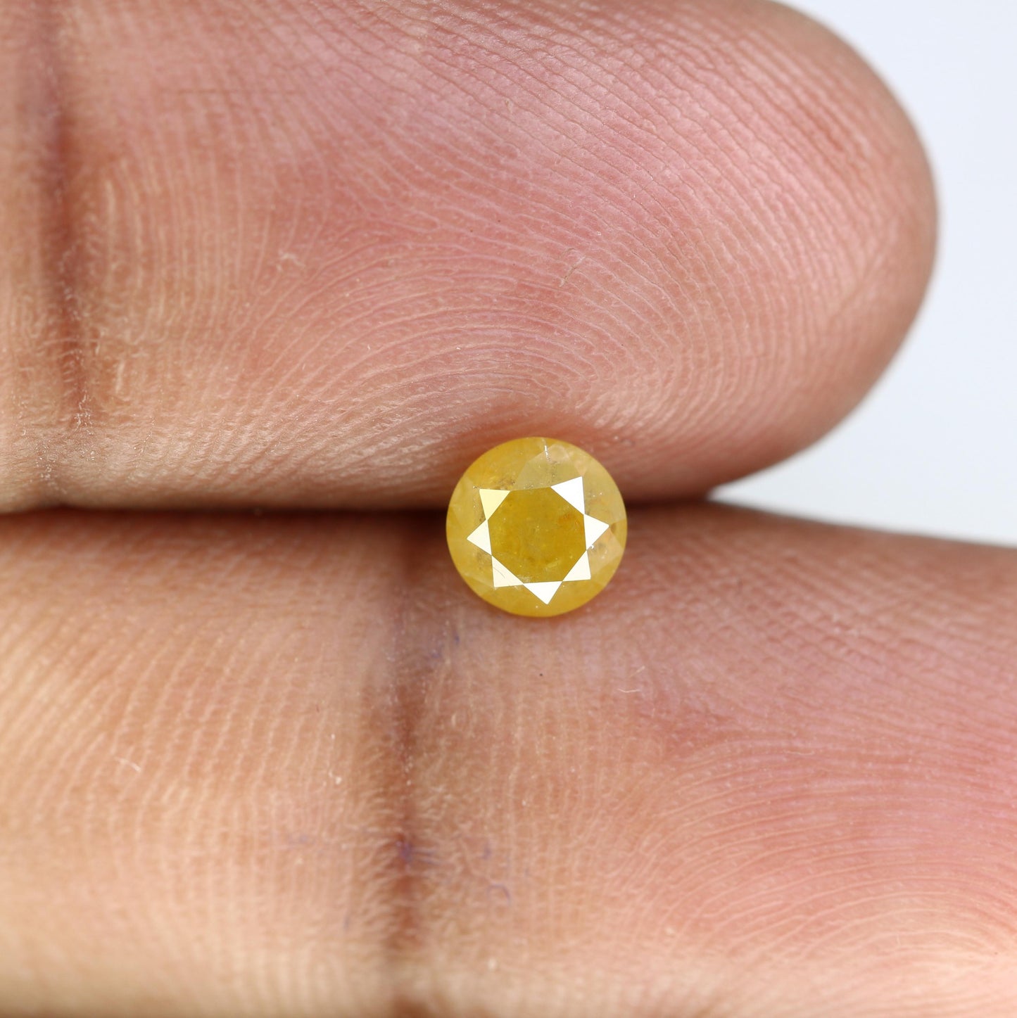 Stunning Natural Yellow Round Cut Diamond - Unique Gemstone for Engagement Rings, Artisan Jewelry & Custom Designs