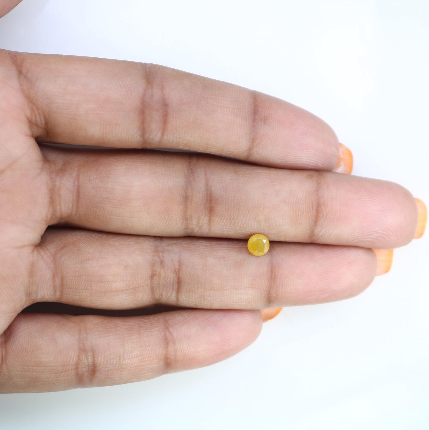 Vibrant Natural Yellow Rustic Round Cut Diamond - Exceptional Gemstone for Bridal Rings, Artisan Jewelry & Bespoke Designs