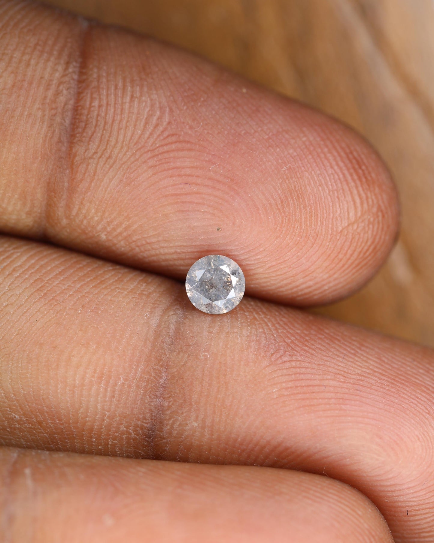 Gorgeous Round Salt and Pepper Diamond - Unique Gemstone for Engagement Rings, Artisan Jewelry & Custom Creations