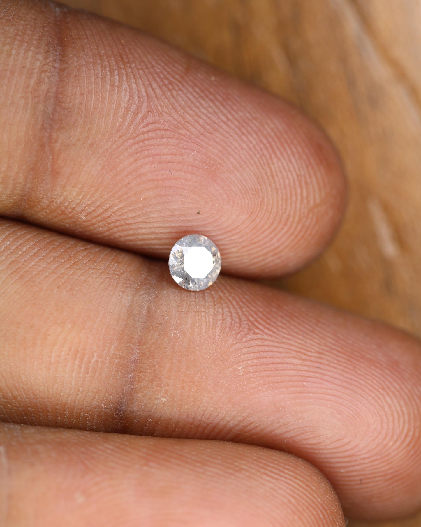 Gorgeous Round Salt and Pepper Diamond - Unique Gemstone for Engagement Rings, Artisan Jewelry & Custom Creations