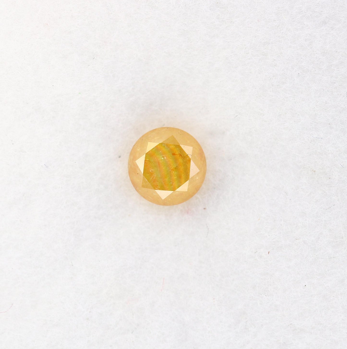 Captivating Natural Yellow Rustic Round Cut Diamond - Distinctive Gemstone for Engagement Rings, Handmade Jewelry & Custom Pieces